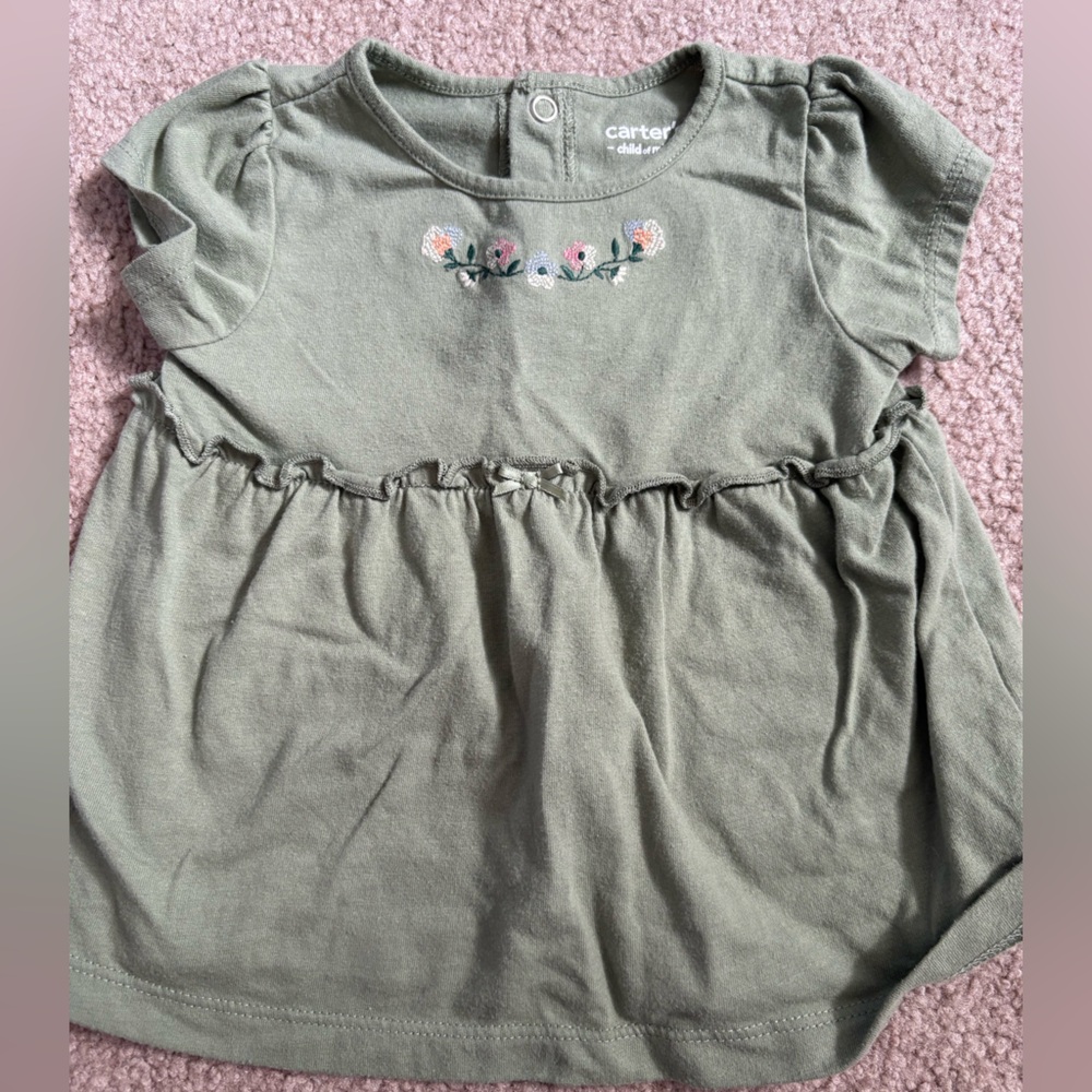 Child of Mine Olive Baby Top